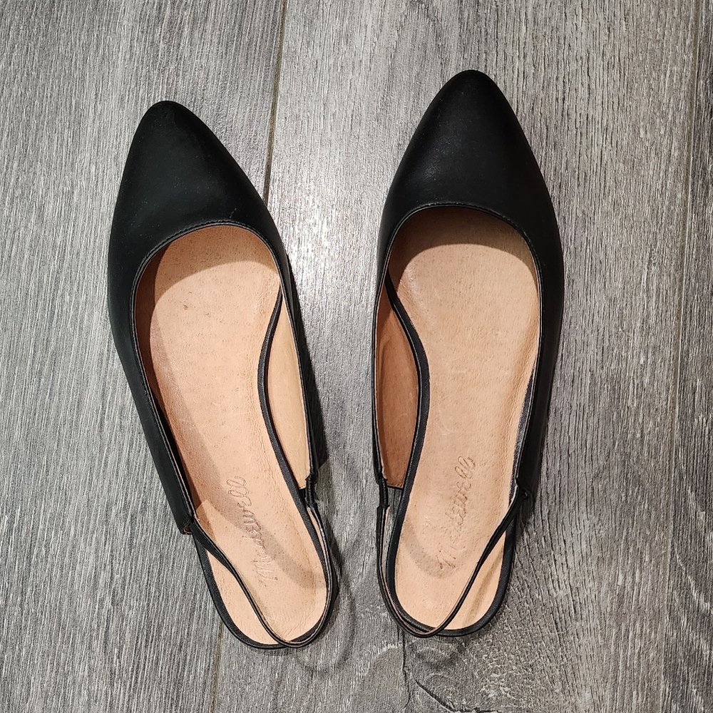 EUC Madewell Leather Slingback Flats - Picture 3 of 3